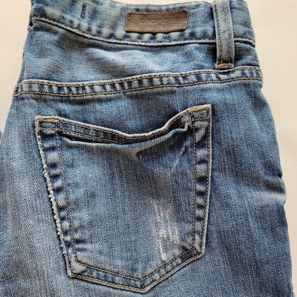 Charlotte Russe Slouchy Slim Distressed Jeans Size 0 - Picture 2 of 9